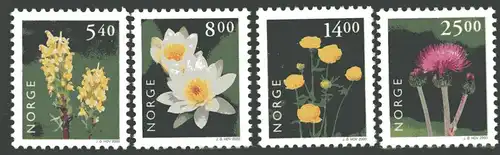 Norwegen 1337-1340 postfrisch Blumen #IF421