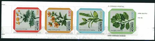 Azoren M-Heft 345-348 postfrisch Blumen #IF415