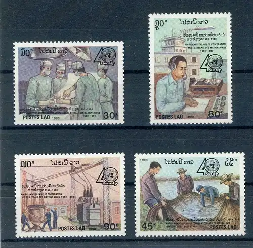 Laos 1232-1235 postfrisch Entwicklungsarbeit #GX044