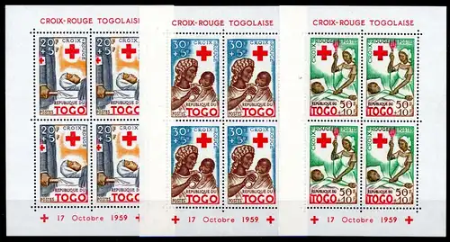 Togo Block 2-4 A postfrisch Rotes Kreuz #GX023