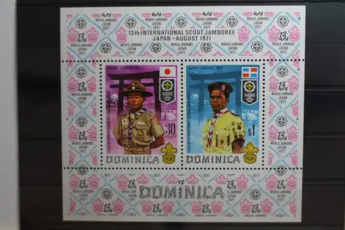 Dominica Block 10 mit 325 und 327 postfrisch #SX922