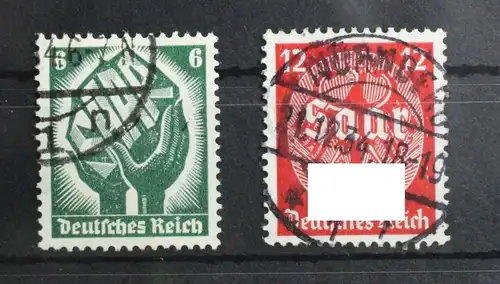 Deutsches Reich 544-545 gestempelt #SW267