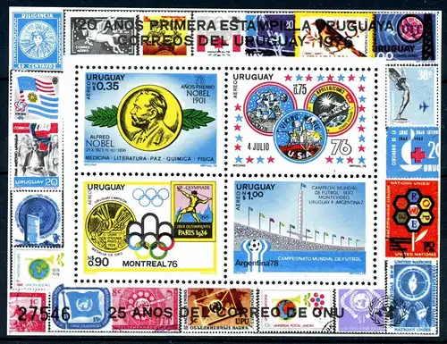 Uruguay Block 32 postfrisch #GX028