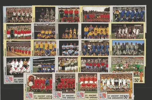 St. Vincent Gr 2809-2832 postfrisch Fußball #GE693