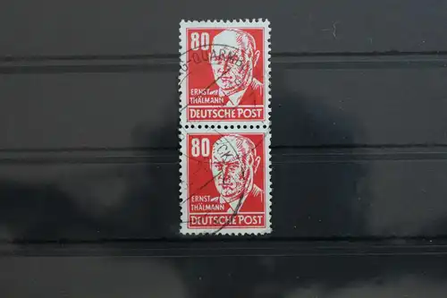 DDR 340 gestempelt als senkrechtes Paar mit Poststempel Bedarfsstempel #SX732