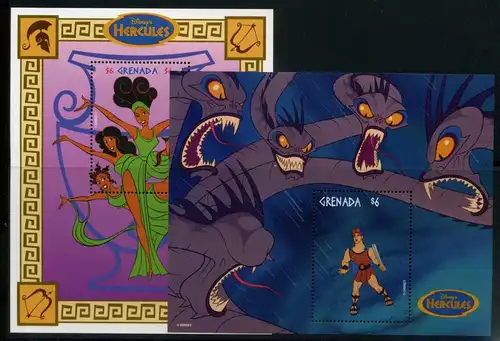 Grenada Block 468-69 postfrisch Disney´s Hercules #GU567