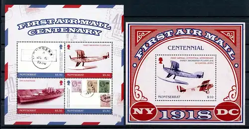 Montserrat 1890-1893 + Block 190 postfrisch Kleinbogen #GU601