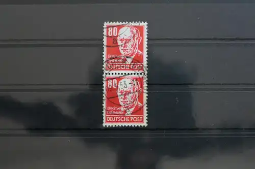 DDR 340 gestempelt als senkrechtes Paar mit Poststempel Bedarfsstempel #SX734