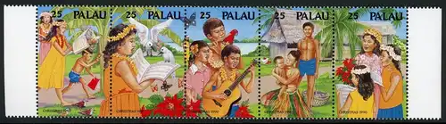 Palau 397-401 postfrisch 5er Streifen #GU532