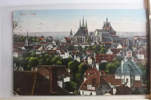 AK Erfurt Stadtansicht - Total 1913 #PF725