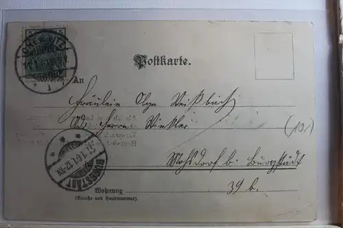 AK Deutschland Grußkarte 1901 #PF733