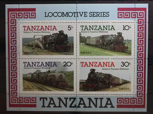 Tansania Block 44 mit 268-271 postfrisch #SY262