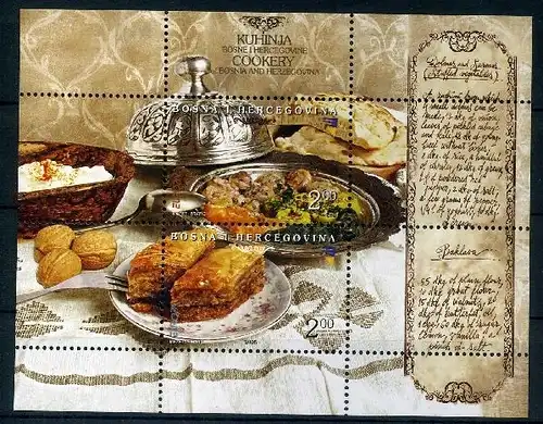 Bosnien und Herzegowina 389-390 postfrisch Kleinbogen Cept #GU505