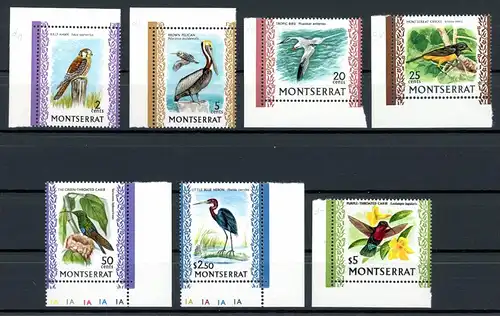 Montserrat Lot aus 230-42 postfrisch Vögel #GU602