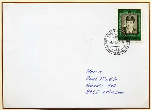 Liechtenstein MiNr 943 EFr portog. #GX114