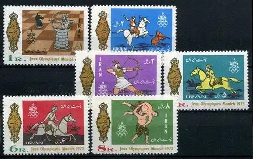 Iran 1586-1591 postfrisch Olympiade München 1972 #GU556