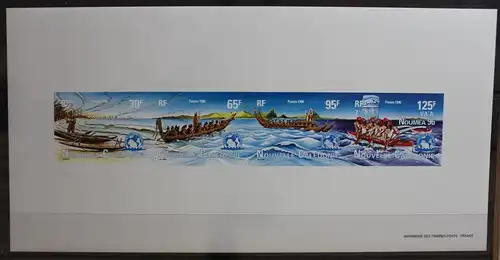 Neukaledonien 1062-1065 U postfrisch ungezähnter Viererstreifen #TA994