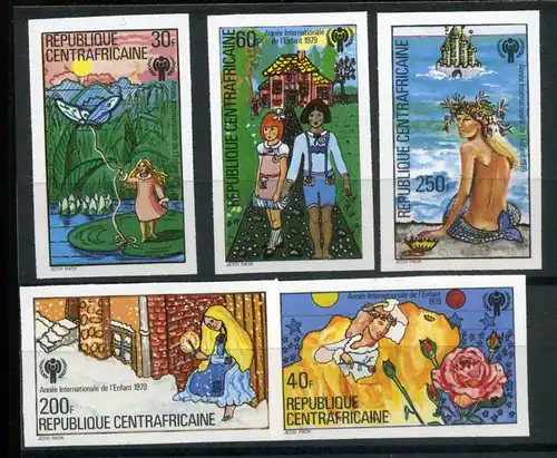 Zentralafrikanische Republik 643-647 B postfrisch Intern. Jahr des Kindes #GU512