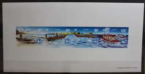 Neukaledonien 1062-1065 U postfrisch ungezähnter Viererstreifen #TA995