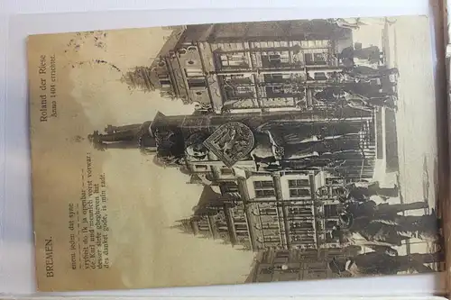 AK Bremen Roland der Riese 1912 #PF844