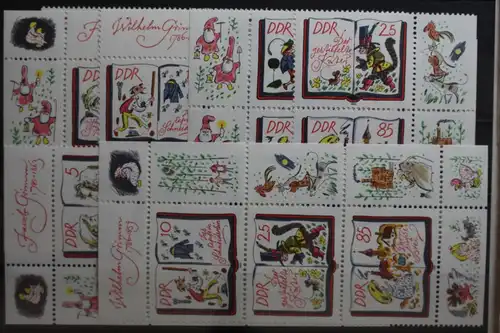 DDR W Zd 653 - W Zd 655 und S Zd 300 - S Zd 305 postfrisch #TB212