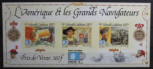 Neukaledonien Block 14 U postfrisch ungezähnter Block #TB127