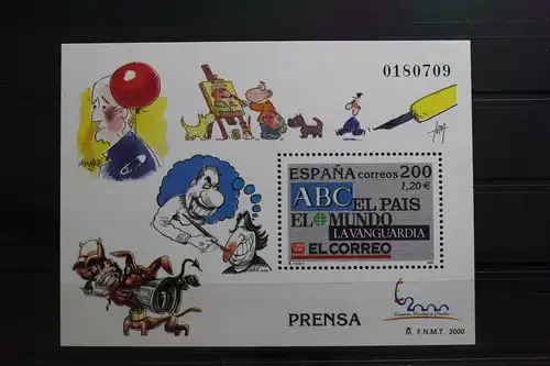 Spanien Block 96 mit 3599 postfrisch #SY392