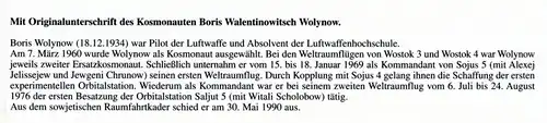 Autogramm Brief von Boris W. Wolynow gestempelt Hermann-Oberth-Gesell #BW7172
