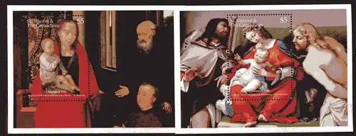 St. Vincent Grenadinen Bl 404-05 postfrisch Kunst #LO376
