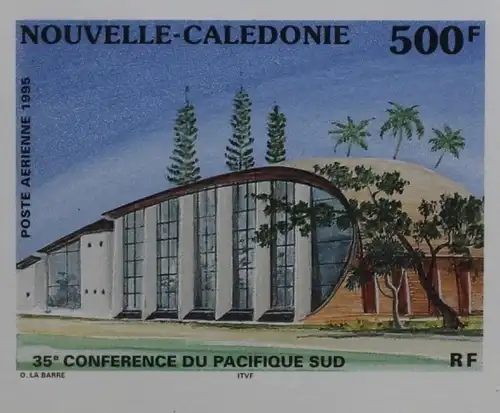 Neukaledonien 1053 U postfrisch ungezähnter Block #TB089
