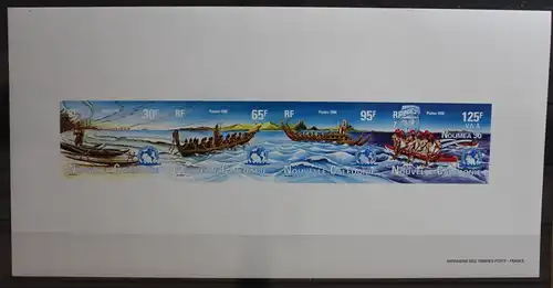 Neukaledonien 1062-1065 U postfrisch ungezähnter Viererstreifen #TA996