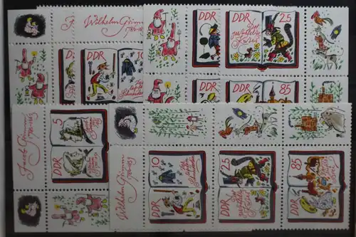 DDR W Zd 653 - W Zd 655 und S Zd 300 - S Zd 305 postfrisch #TB211