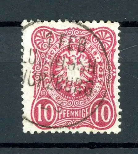 Deutsches Reich 33 gestempelt Bahnpoststempel #GJ007