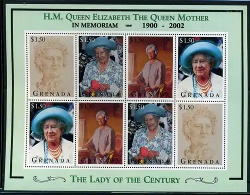 Grenada KB I 2941-2944 postfrisch Königshäuser #GZ051