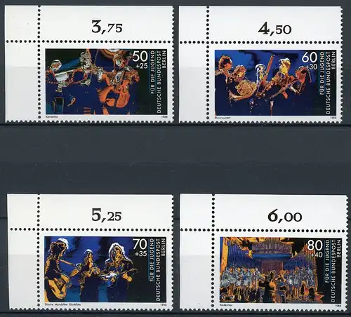 Berlin 4er Blöcke Eckrand ol 807-10 postfrisch #GX146