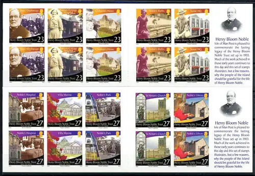 Isle of Man Markenheftchen MH 0-15 + 0-16 postfrisch #GX167