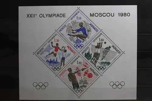 Monaco 1415-1418 postfrisch als Sonderausdruck "Olympia" #TC637