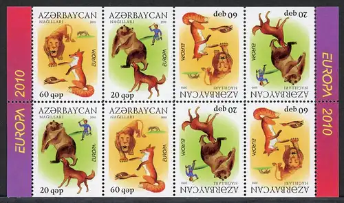 Aserbaidschan H-Blatt mit 791-791 D postfrisch Cept #GX160