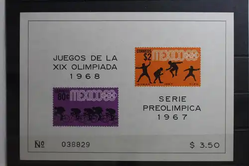 Mexiko Block 8 mit 1248-1249 postfrisch #TD574