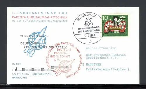Bund DRG Jahresseminar für Raketen- und Raumfahrttechnik, Hannover 1963 #HD050