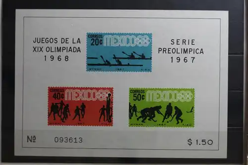 Mexiko Block 7 mit 1245-1247 postfrisch #TD573