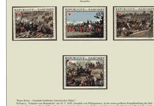 Dahomey 352-355 postfrisch Flugzeug #GI596