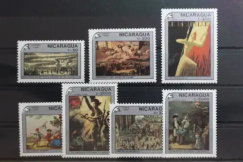 Nicaragua 2968-2974 postfrisch mit Zf #TC220