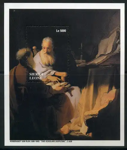 Sierra Leone Block 570 postfrisch Rembrandt #HD122