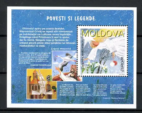 Moldawien Block 12 postfrisch Cept 1997 #HD066