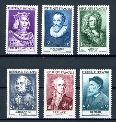 Frankreich 1053-58 postfrisch #HD090