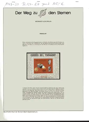 Paraguay Block 124-27 postfrisch Raumfahrt #GF662
