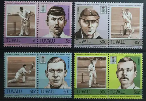 Tuvalu 256-263 postfrisch als 4 Paare #TD805