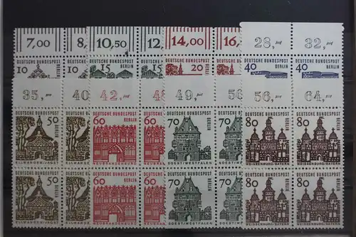 Berlin 242-249 postfrisch Viererblock mit Oberrand #TB989