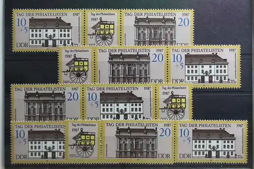 DDR W ZD 721- W ZD 726 postfrisch Zusammendruck #TD866